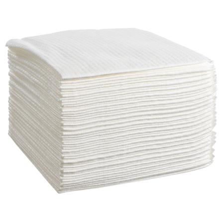 8388004 WYPALL Power Clean Heavy Duty Cloths 8388 White Wipes for Industrial Cleaning, Dry Use, Quarter Fold of 50, 305 x