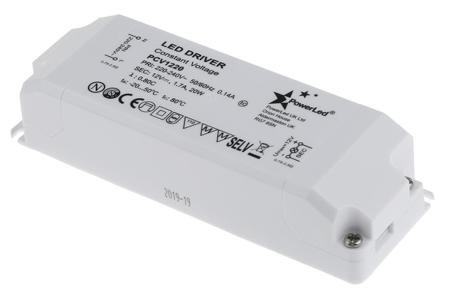 PCV1220 PowerLED LED Driver, 12V Output, 20W Output, 0 → 1.7A Output, Constant Voltage