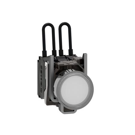 XB4BW21G5 Schneider Electric, Harmony, Screw Mount White Universal LED Pilot Light, 22.5mm Cutout, IP66, IP67, IP69, IP69K,