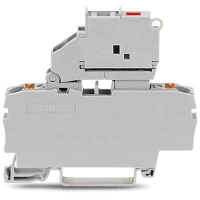 2202-1611-1000-836 WAGO2202-1611/1000-836 TOPJOB S Series Fuse Terminal Block, 2.5mm², 1-Level, Push In Termination, Fused, ATEX, CSA,