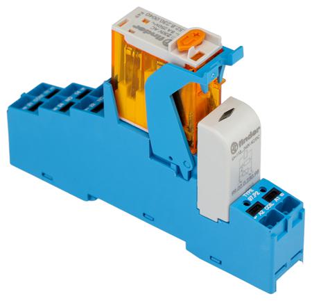 4C-P2-8-230-0060SPA Finder 4C Series[Blank] 230V ac DIN Rail Interface Relay Module, DPDT-2C/0, Push In