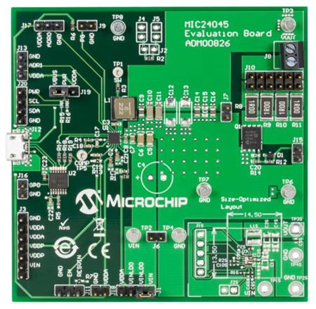 ADM00826 Microchip , MIC24045 Evaluation Board Development Kit Development Module for MIC24045 for