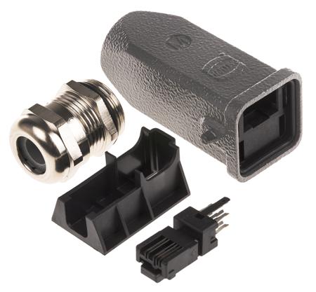 09451151100 HARTING RJ Industrial Series Male RJ45 Connector, Cat5 4 -Way