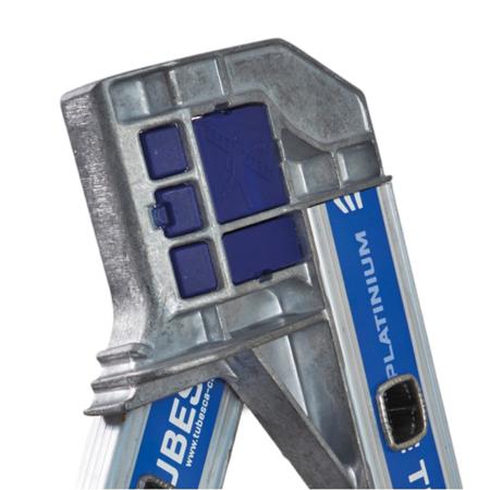 02442610 TUBESCA , Aluminium Combination Ladder 10 steps 2.92m Open length