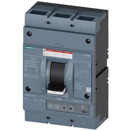 3VA6580-6HN32-0AA0 Siemens, SENTRON MCCB Molded Case Circuit Breaker 3P 800A, Breaking Capacity 65 kA, Fixed Mount
