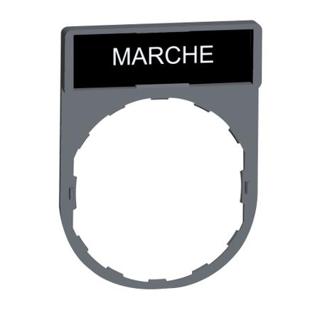 ZBY2103C0 Schneider Electric Legend Holder for Use with Harmony XB4, Harmony XB5, MARCHE