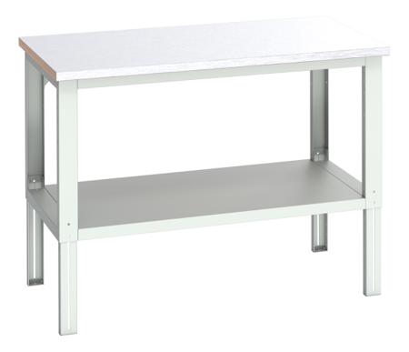 41004195-16V Bott 41004195.16V Sheet Steel Workbench, 450kg Max Load, Adjustable Height, 740 → 1140mm x 900mm x 1500mm