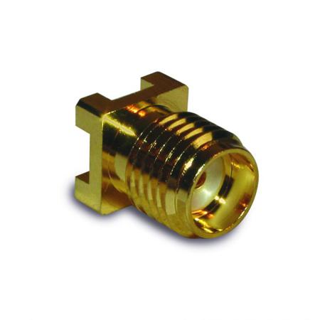 132134-10 Amphenol RF, Jack Surface Mount SMA Connector, Solder Termination, Straight Body