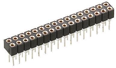 833-87-016-10-001101 Preci-Dip 833 Series Straight PCB Mount PCB Socket, 16-Contact, 2-Row, 2mm Pitch, Solder Termination