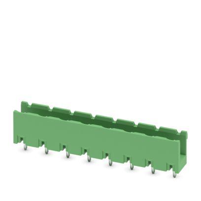 1766628 Phoenix Contact GMSTBV Series Straight Wave Soldering Mount PCB Header, 8 Contact(s), 7.62 mm Pitch, 1 Row, Shrouded