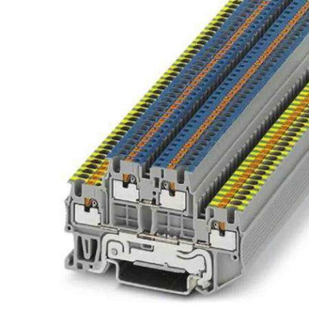 3208566 Phoenix Contact  PTTB 1,5 Series Grey, 0.14 → 1.5mm², Push In Termination