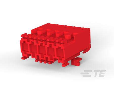 3-284475-3 TE Connectivity 3-2844 Series Straight Board Mount PCB Header, 5 Contact(s), Shrouded