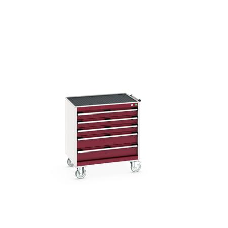 40402057-24V Bott, 5 Drawer Sheet Steel Floor Standing Storage Cabinet, 800 X 650 X 885mm
