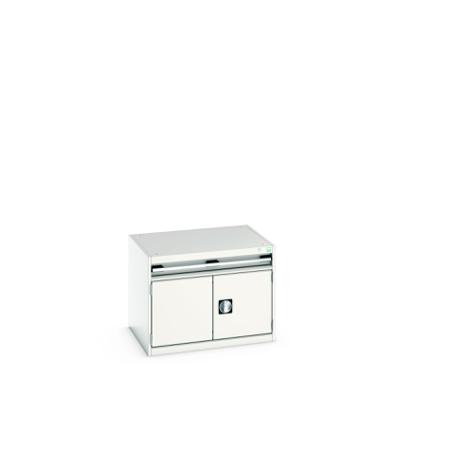 40020001-16V Bott 2 Door, 1 Drawer Sheet Steel Floor Standing Storage Cabinet, 800 X 650 X 600mm