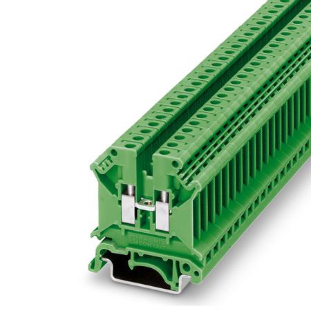 3003965 Phoenix Contact  UK 5 N GN Series Green, 4mm², 1-Level, Screw Termination