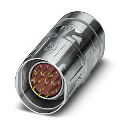 1619459 Phoenix Contact Circular Connector, 12 Contacts, Front, M23 Connector, Plug, Male, IP67, SL Series