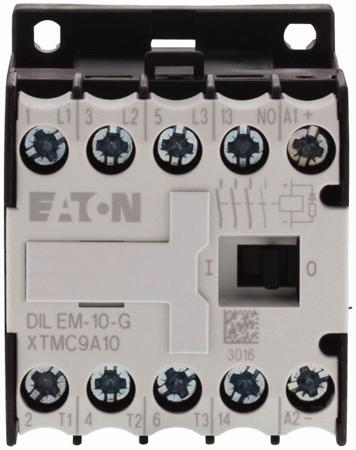 010005-DILEM-10-24V50HZ- Eaton xStart DILEM 3 Pole Contactor - 9 A, 24 V ac Coil, 3NO, 4 kW