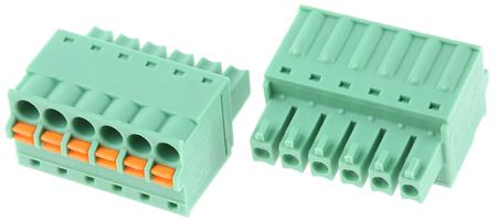 1851083 Phoenix Contact, 3.81mm Pitch, FK-MCP 1.5/ 6-ST-3.81, 6 Way, , Pluggable Terminal Block, Plug, Cable Mount, Spring Cage