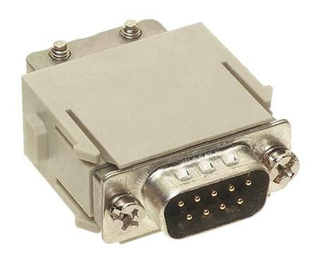 09140093001 HARTING Heavy Duty Power Connector Module, 5A, Male, Han-Modular Series, 9 Contacts