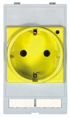 39500010002 HARTING German Mains Connector, 16A Grey, Panel Mount Screw, 250 V