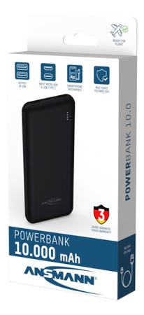 1700-0132 Ansmann 10000mAh Power Bank Portable Charger