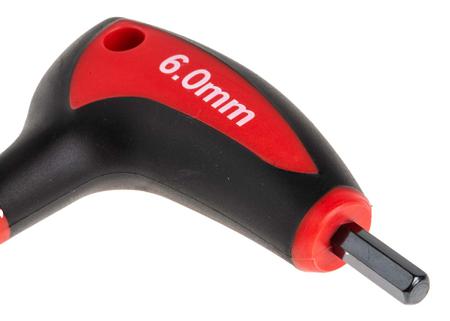 144-7565 RS Pro Hexagon Shape Long Arm Hex Key Set 6 pieces Chrome Vanadium Steel