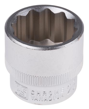 830-4085 RS PRO 3/8 in Drive 23mm Standard Socket, 12 point