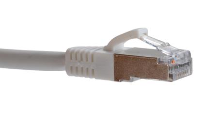 276-1123 RS PRO, 2m Cat8, White RJ45 to Male RJ45 Male, S/FTP, Terminated LSZH Sheath