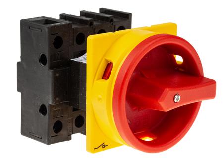 081587-P1-25-EA-SVB-N Eaton 3 + N Pole Panel Mount Non-Fused Switch Disconnector - 25A Maximum Current, 13kW Power Rating, IP65