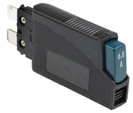0712275 Phoenix Contact Thermal Circuit Breaker - TCP 6A  Single Pole 65 V dc, 250V ac Voltage Rating, 6A Current Rating