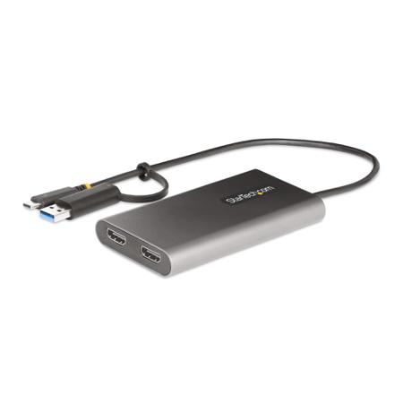 109B-USBC-HDMI StarTech.com USB A, USB C to HDMI Adapter, USB 3.2, 2 Supported Display(s) - 4K @ 60Hz