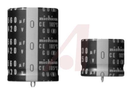 LGU2D821MELB Nichicon 820μF Aluminium Electrolytic Capacitor 200V dc, Snap-In -