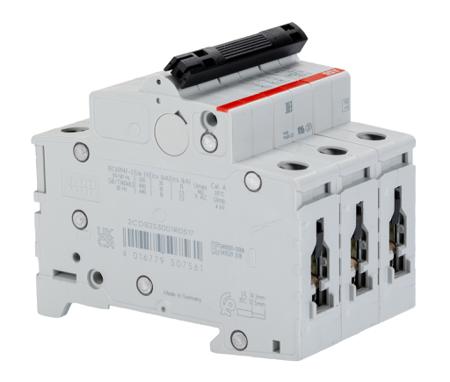2CDS253001R0517--S203-K25 ABB System M Pro 25A MCB Mini Circuit Breaker, 3P Curve K, Breaking Capacity 6 kA