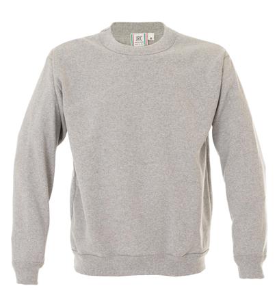 988281-M-MELANGE JRC 988281 Light Grey 30% Polyester, 70% Cotton Sweat Shirt M