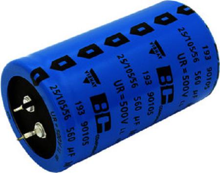 MAL219390124E3 Vishay 470μF Aluminium Electrolytic Capacitor 570V dc, Snap-In -