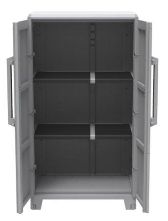 136-8878 RS Pro 2 Doors Plastic Lockable Floor Standing Tool Cabinet, 780 x 430 x 1430mm