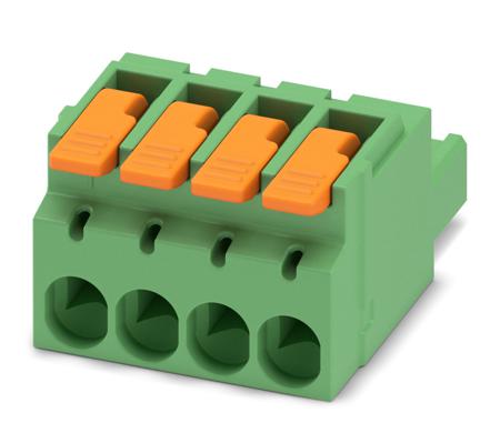 1110583 Phoenix Contact, 5.08mm Pitch, 4 Way, , Pluggable Terminal Block, Plug, Cable Mount, Push-In Termination,