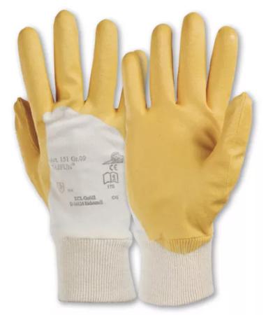 015110141E Honeywell Safety Taifun Yellow Cotton Mechanical Protection Work Gloves, Size 11, Nitrile Coating