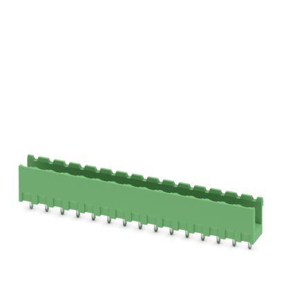 1753699 Phoenix Contact MSTBV Series Straight Wave Soldering Mount PCB Header, 15 Contact(s), 5 mm Pitch, 1 Row, Shrouded