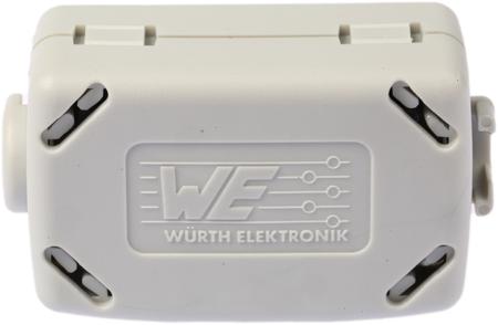 74271112 Wurth Elektronik Openable Ferrite Sleeve, 23.7 x 36.9 x 18.2mm, For EMI Suppression, Apertures: 1, Diameter 6.6mm