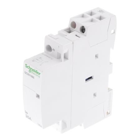 GC2510B5 Schneider Electric Tesys GC GC25 1 Pole Contactor, NO (Auxiliary), NO (Main), 25 A, 24 V ac Coil