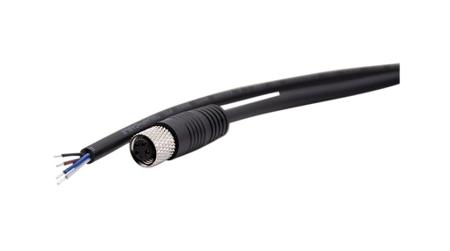 RND-205-01150 RND Straight Female 4 way M8 to Straight Connector & Cable, 5m