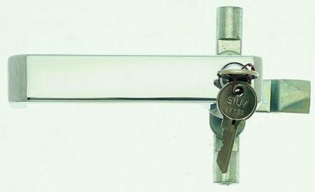 RS_348-7034 Steinbach & Vollman Chrome Plated Die Cast Zinc Lock, L-Handle