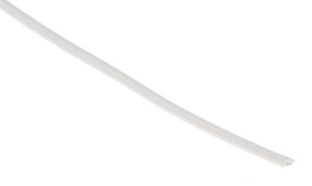 5856 WH005 Alpha Wire Hook-up Wire TEFLON Series White 0.62 mm² Hook Up Wire, 20 AWG, 19/0.20 mm, 30m, PTFE Insulation,