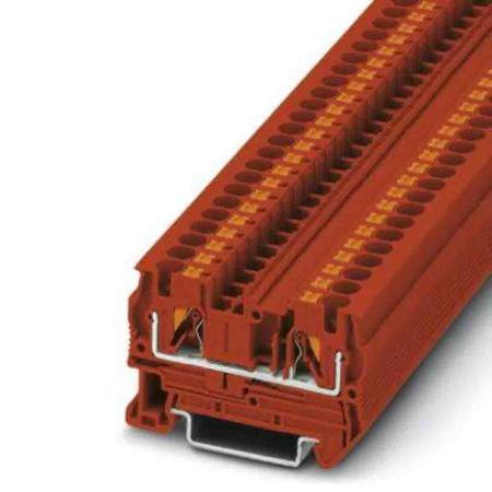 3211777 Phoenix Contact  PT 4 Series Red, 0.2 → 6mm², Push In Termination, ATEX, IECEx