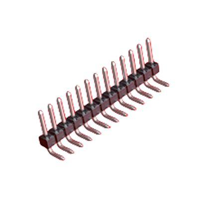 22-28-6125 Molex 42376 Series Right Angle Through Hole PCB Header, 12 Contact(s), 2.54 mm Pitch, 1 Row, Unshrouded