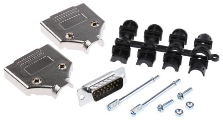 MHDTPK15-DB15P-K MH Connectors MHDTPK 15 Way D-sub Connector