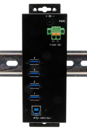 EX-1505HMVS Exsys 4 Port USB 3.2  Hub, Terminal Connector Powered, 163 x 54 x 30mm