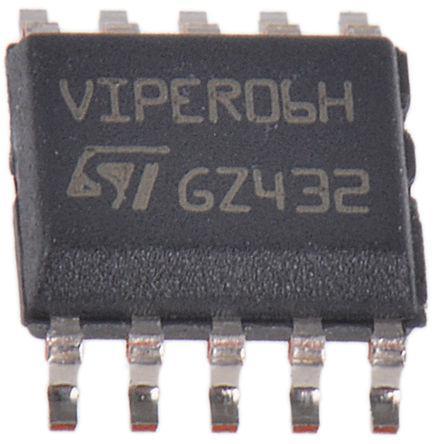 VIPER06XSTR STMicroelectronics, AC/DC Converter 0.38 A, 800 V, DIP-7/SSO10