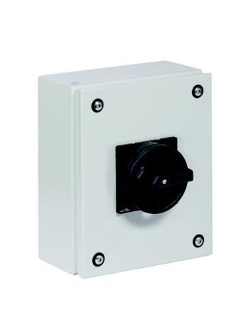 197366-P3-63-SE3-SVB-SW-HI11 Eaton 3 Pole Surface Mount Isolator Switch - 63A Maximum Current, 30kW Power Rating, IP65